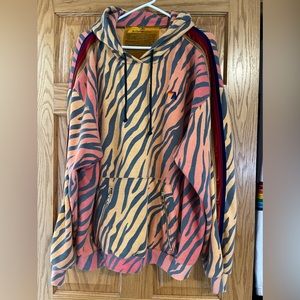 Classic Relaxed Pullover Hoodie w/Zipper Pockets - Tiger Aviator Nation